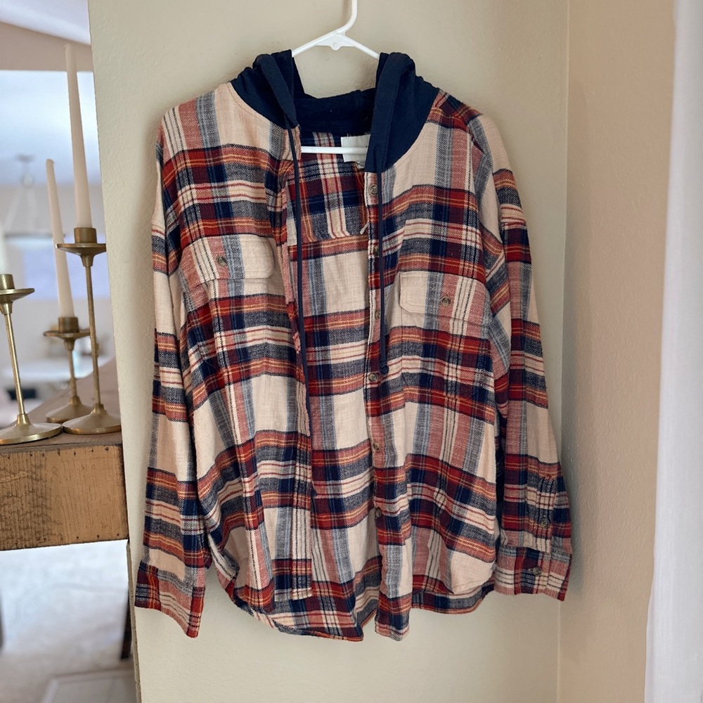 America Eagle flannel with hood